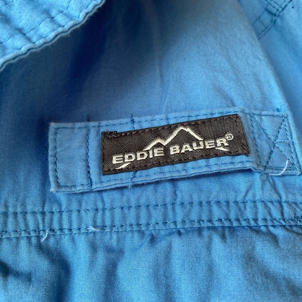 Eddie Bauer Short Sleeve Fishing Shirt XL Has ALL the Bells n Whistles - Picture 4 of 12